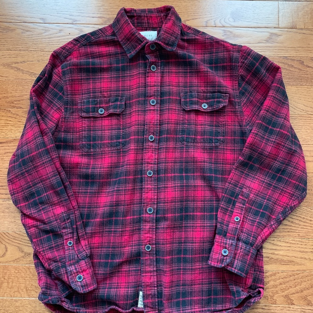 Jachs Red and Black Plaid Flannel
